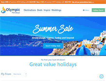 Tablet Screenshot of olympicholidays.com